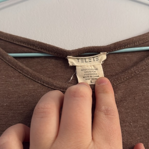 Elegant Brown Women's Top - Picture 3 of 3